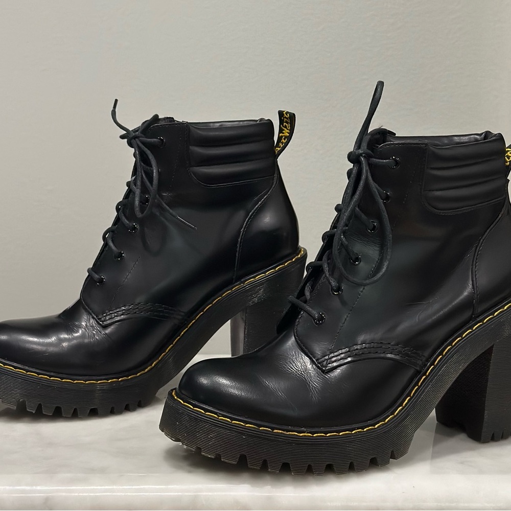 Dr. Martens Black Leather Women's Boots